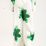 PRINTED SATIN TROUSER