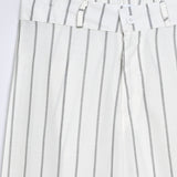 STRIPED WIDE LEG TROUSER