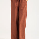 LINEN WIDE LEG TROUSER
