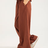 LINEN WIDE LEG TROUSER