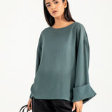 JACQUARD OVERSIZED TOP
