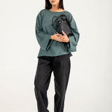 JACQUARD OVERSIZED TOP