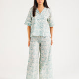 PRINTED BUTTON DOWN SHIRT