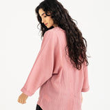 TEXTURED TOP WITH BACK DETAIL