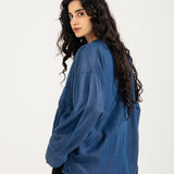 BUTTON DOWN DENIM TOP