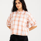 CHECKERED CROPPED TOP