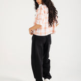 CHECKERED CROPPED TOP