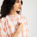 CHECKERED CROPPED TOP