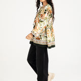 PRINTED PEPLUM TOP