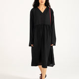 TEXTURED LONG DRESS