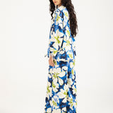 PRINTED TOP WITH NECK DETAIL