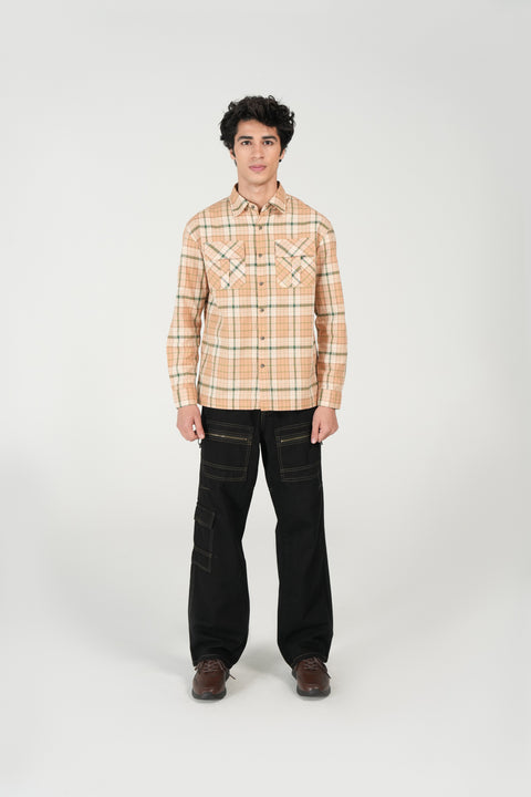 BUTTON DOWN OXFORD CHECK SHIRT