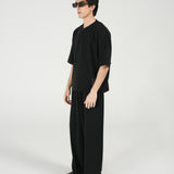 BOXY FIT TEXTURED HENLEY