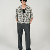 BOXY FIT RESORT COLLAR SHIRT