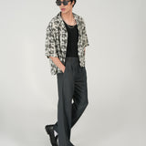 BOXY FIT RESORT COLLAR SHIRT