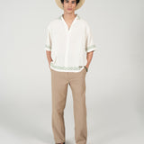 BAGGY FIT RESORT COLLAR PRINTED SHIRT