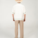 BAGGY FIT RESORT COLLAR PRINTED SHIRT