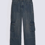 BAGGY FIT CARGO DENIM