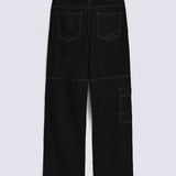 WIDE LEG FIT CARGO DENIM