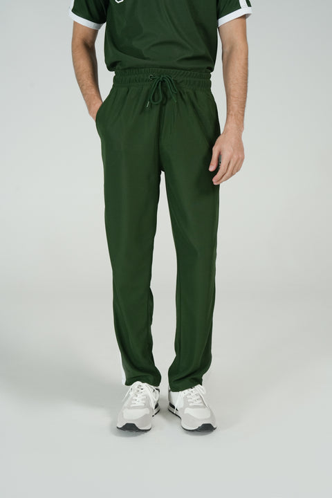 KNIT TROUSER WITH CONTRASTING STRIPES