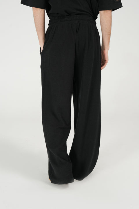 BAGGY FIT TEXTURED TROUSER