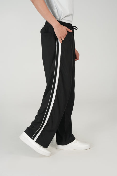 WIDE LEG FIT JOGGER WAIST TROUSER