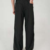 WIDE LEG FIT JOGGER WAIST TROUSER