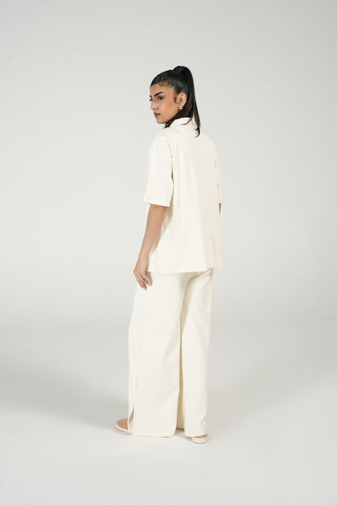 OVERSIZED BUTTON DOWN TEE