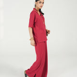 OVERSIZED BUTTON DOWN TEE