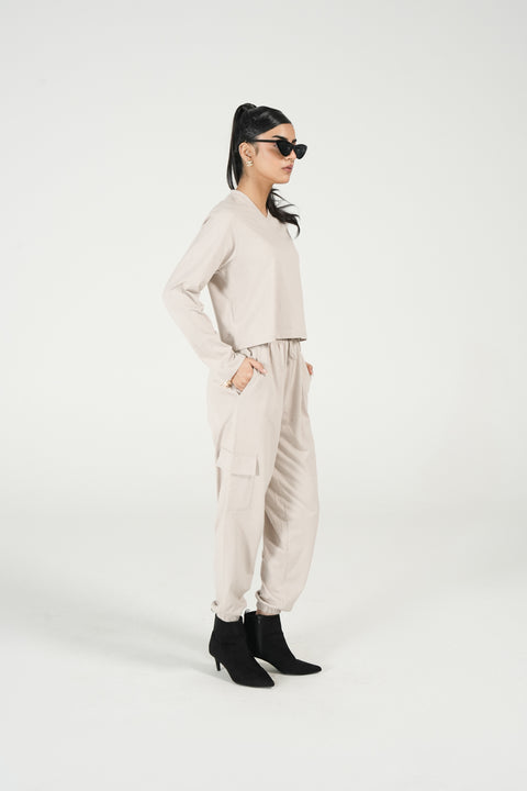 CROPPED FULL SLEEVE T-SHIRT