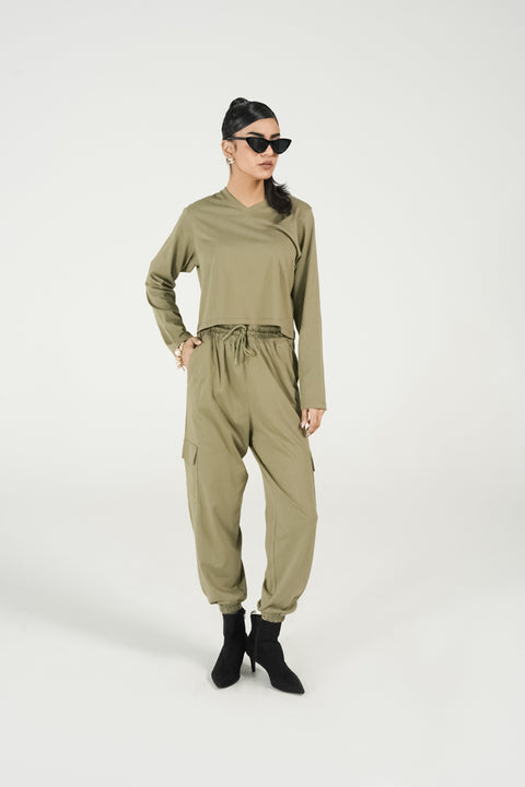 CROPPED FULL SLEEVE T-SHIRT