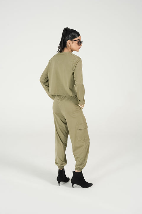 CROPPED FULL SLEEVE T-SHIRT