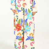 PRINTED FLORAL WIDE LEG TROUSER