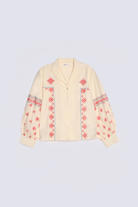 ALL OVER EMBROIDERED TOP