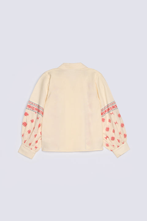ALL OVER EMBROIDERED TOP