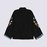 EMBROIDED BUTTON DOWN TOP