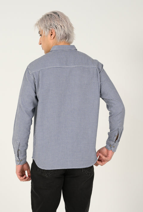 BUTTON DOWN DOBBY CHECK SHIRT