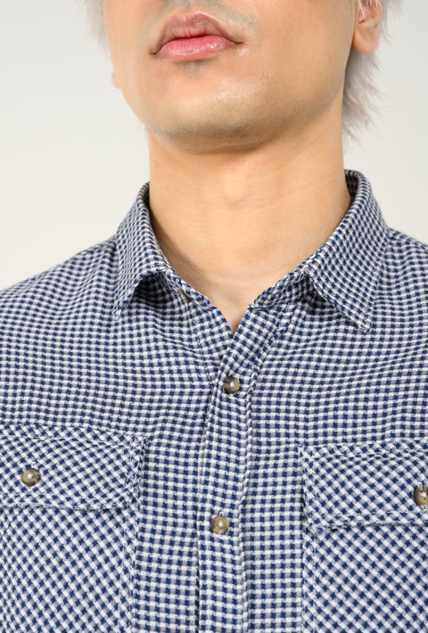 BUTTON DOWN DOBBY CHECK SHIRT