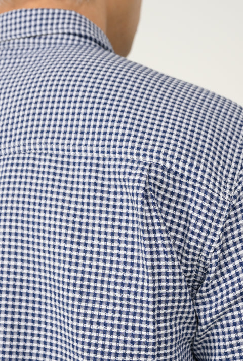 BUTTON DOWN DOBBY CHECK SHIRT