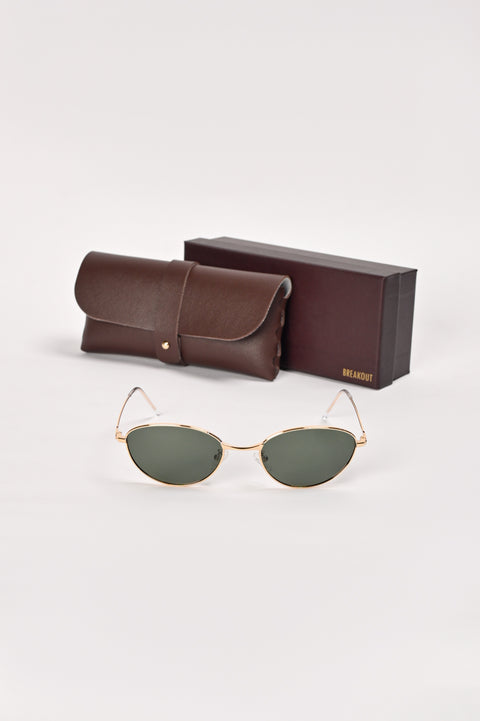 ROUND METTALIC FRAME SUNGLASSES