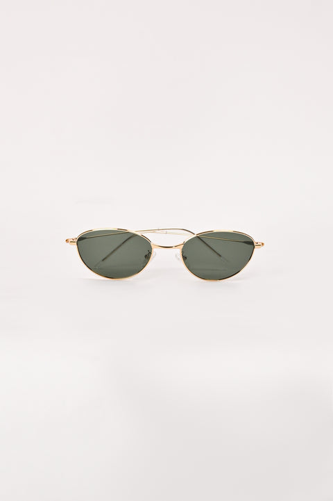ROUND METTALIC FRAME SUNGLASSES