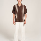 BOXY FIT BUTTON DOWN KNITTED POLO