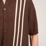 BOXY FIT BUTTON DOWN KNITTED POLO