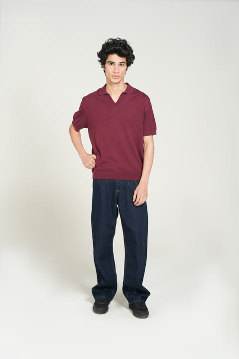 JOHNNY COLLAR KNITTED POLO