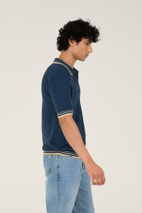 JOHNNY COLLAR KNITTED POLO