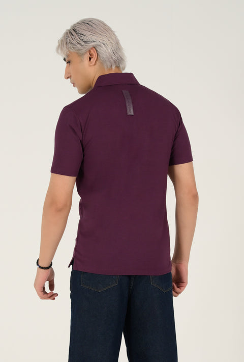 MODAL CLOUD FEEL ZIP PLACKET POLO