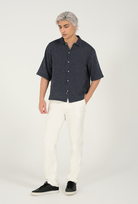 BOXY FIT DOBBY SHIRT