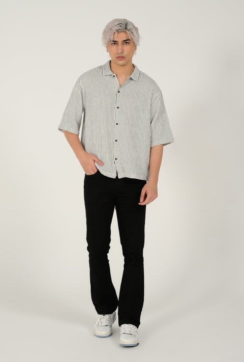 BOXY FIT DOBBY SHIRT