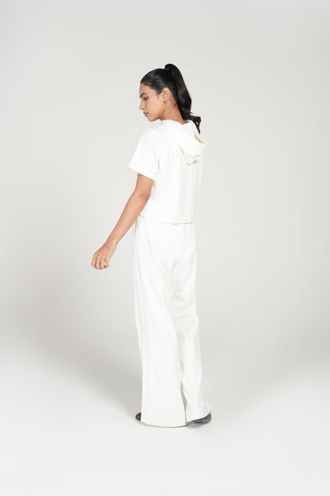 GRAPHIC BOXY TEE WITH HOOD