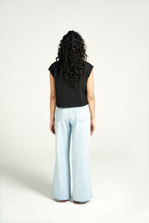 PRINTED BOXY FIT TEE